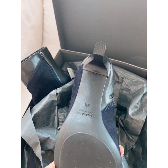 COPY - Aquatalia Dia Dress Suede/Calf Bootie Navy/black - Picture 9 of 12